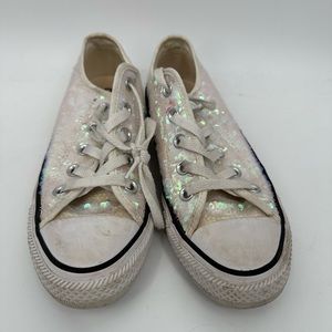 Converse All Star sequin shoes size 5